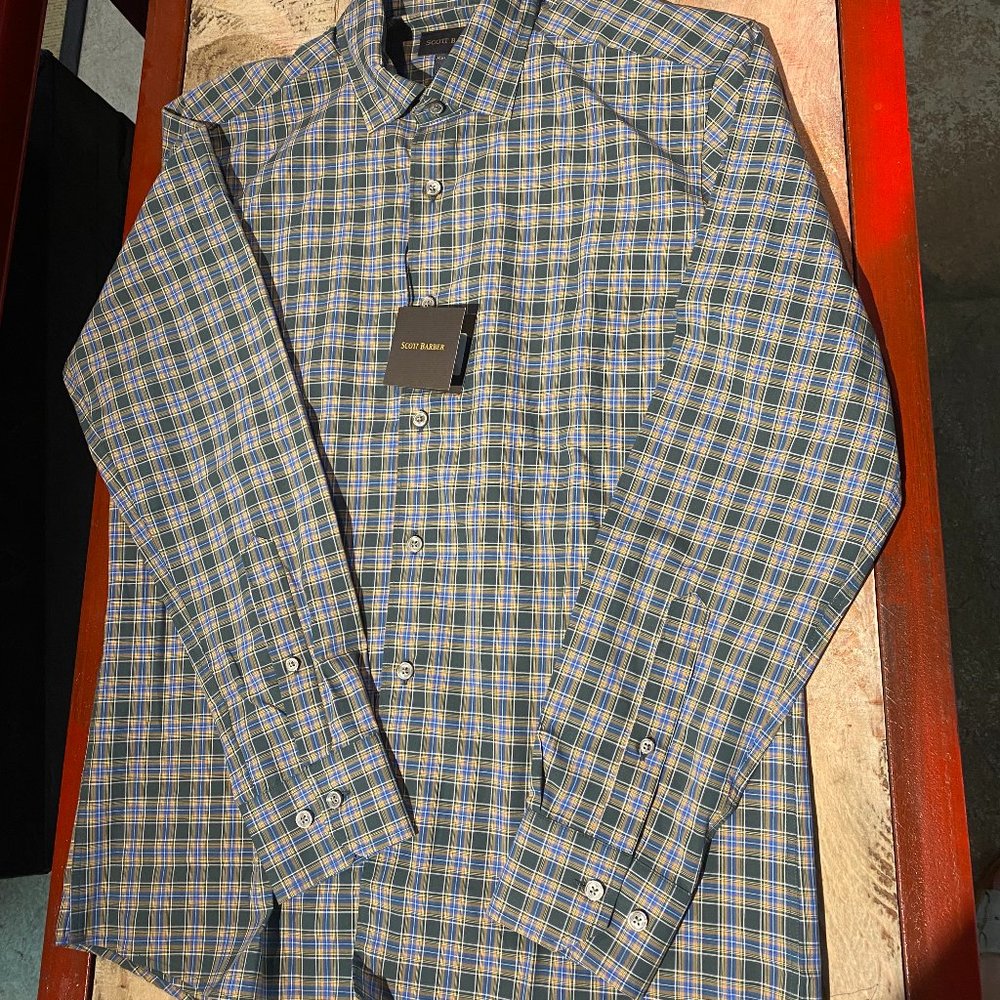 Scott Barber Mens Button Down Sport Shirt size medium